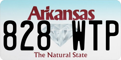 AR license plate 828WTP