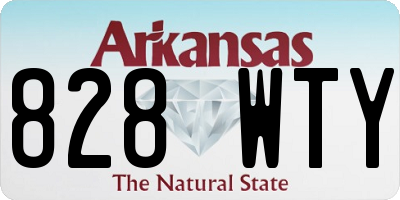 AR license plate 828WTY