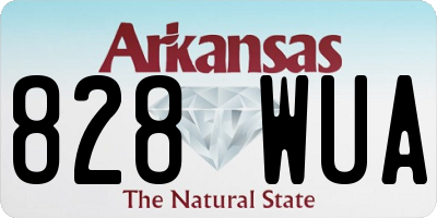 AR license plate 828WUA