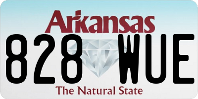 AR license plate 828WUE
