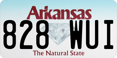 AR license plate 828WUI
