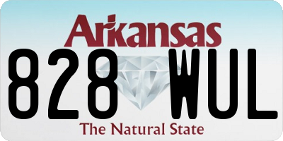 AR license plate 828WUL
