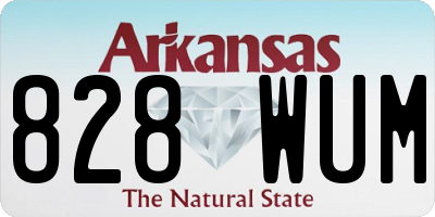 AR license plate 828WUM