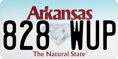 AR license plate 828WUP