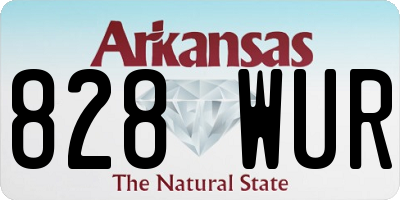 AR license plate 828WUR