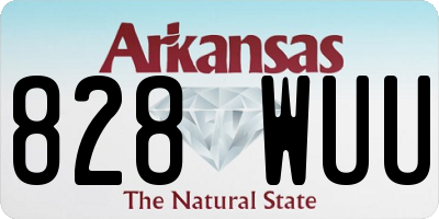 AR license plate 828WUU