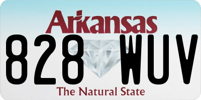 AR license plate 828WUV