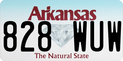 AR license plate 828WUW