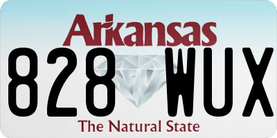 AR license plate 828WUX