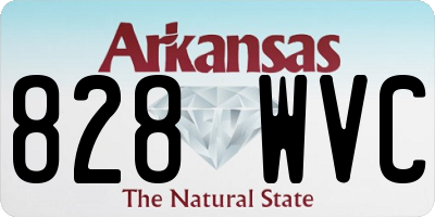 AR license plate 828WVC