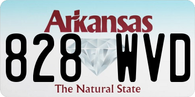 AR license plate 828WVD