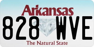 AR license plate 828WVE