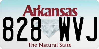 AR license plate 828WVJ