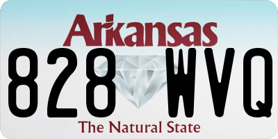 AR license plate 828WVQ