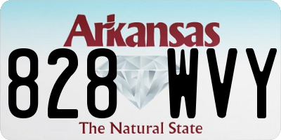 AR license plate 828WVY