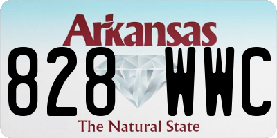 AR license plate 828WWC