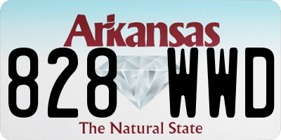 AR license plate 828WWD