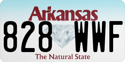 AR license plate 828WWF