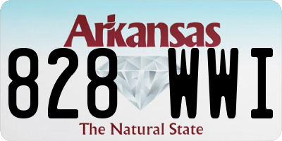 AR license plate 828WWI