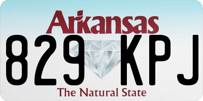 AR license plate 829KPJ