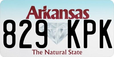 AR license plate 829KPK