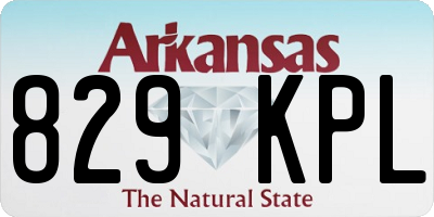 AR license plate 829KPL