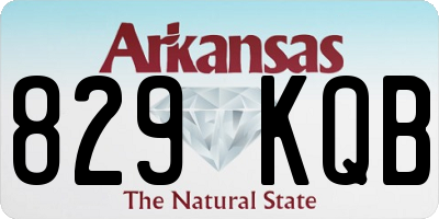 AR license plate 829KQB