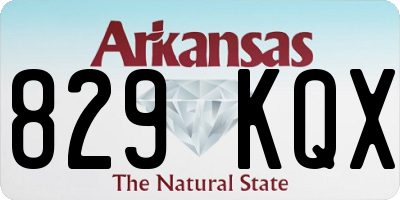 AR license plate 829KQX