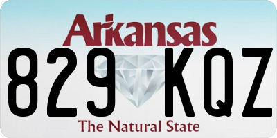AR license plate 829KQZ
