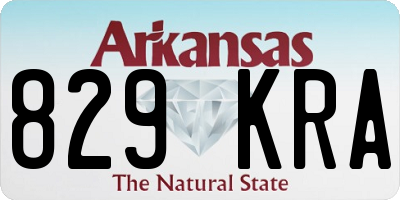 AR license plate 829KRA