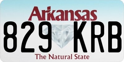 AR license plate 829KRB