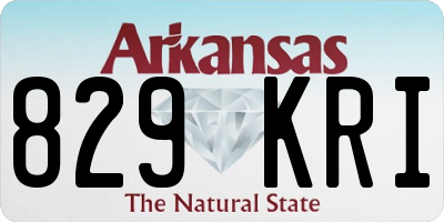AR license plate 829KRI