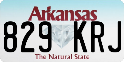 AR license plate 829KRJ