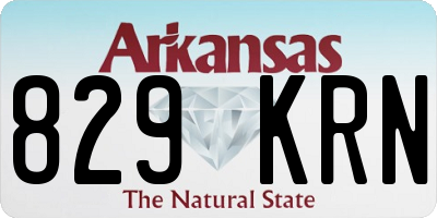 AR license plate 829KRN