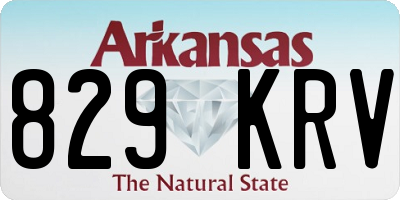 AR license plate 829KRV