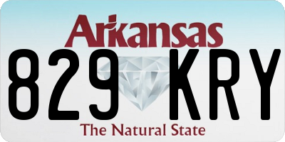 AR license plate 829KRY