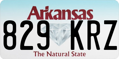 AR license plate 829KRZ