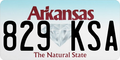 AR license plate 829KSA