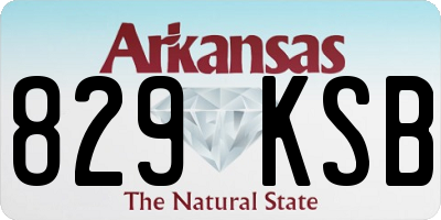 AR license plate 829KSB