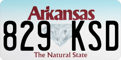 AR license plate 829KSD