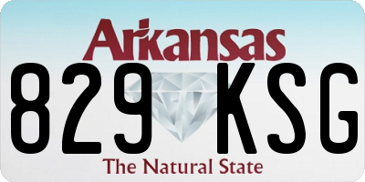 AR license plate 829KSG