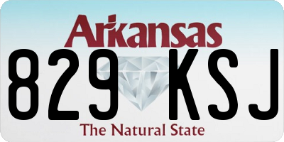 AR license plate 829KSJ