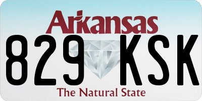 AR license plate 829KSK