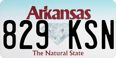 AR license plate 829KSN