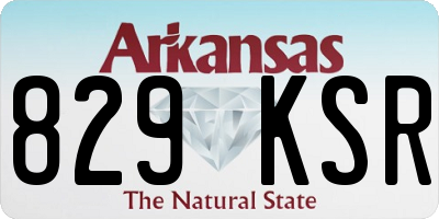 AR license plate 829KSR