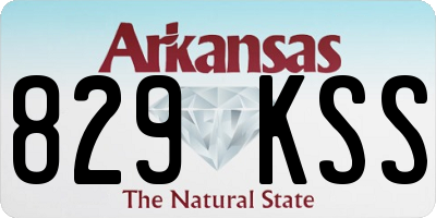 AR license plate 829KSS