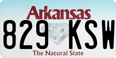AR license plate 829KSW