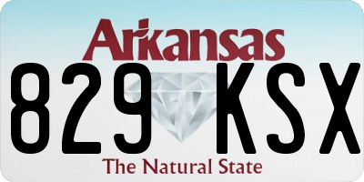 AR license plate 829KSX