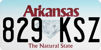 AR license plate 829KSZ