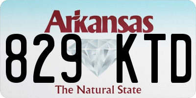 AR license plate 829KTD